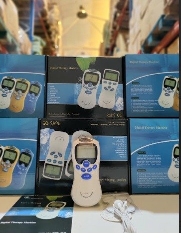 Estimulador muscular masajeador con electrodos adhesivos - Imagen 4