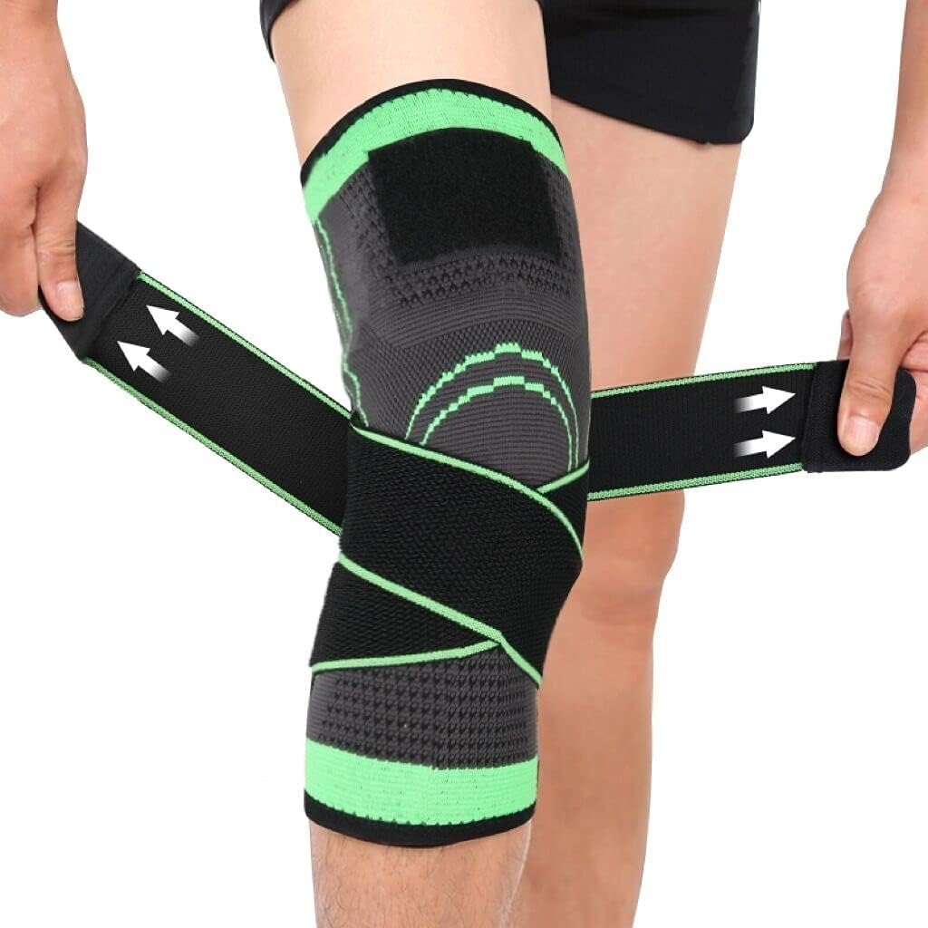 Rodillera deportiva ajustable vista completa