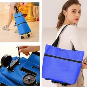 Carrito de compra plegable - Azul