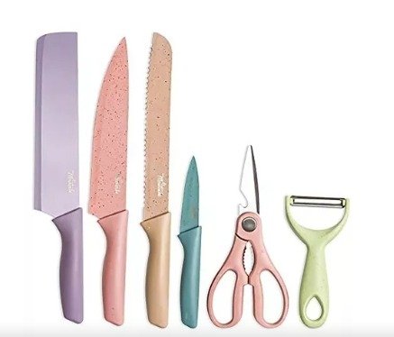 Juego de 6 cuchillos de cocina profesionales - Imagen 3