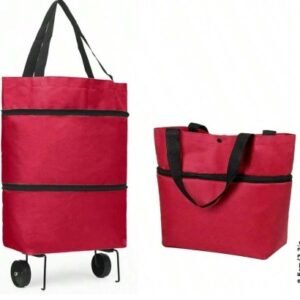 Carrito de compra plegable - Rojo