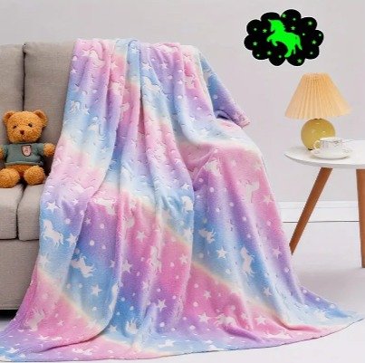 Manta luminosa degradada 120 x 150 cm para sofá y cama - Imagen 3