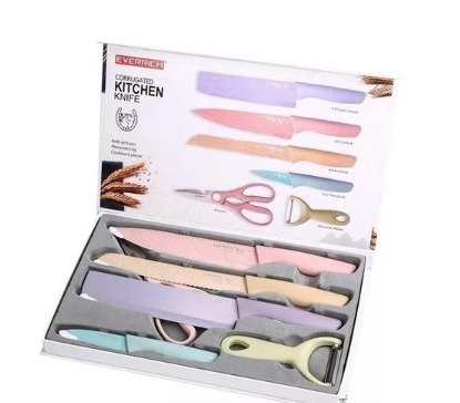Juego de 6 cuchillos de cocina profesionales - Imagen 2