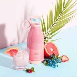 Mini licuadora de vaso portátil rosa