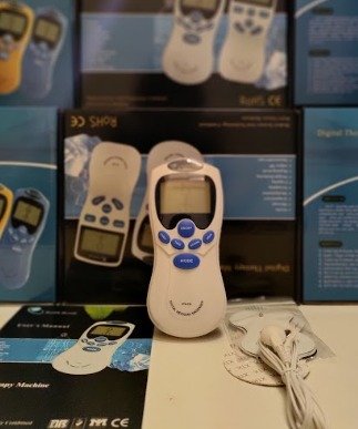 Estimulador muscular masajeador con electrodos adhesivos - Imagen 2