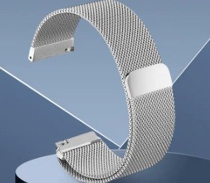 Correa metálica plata para Smartwatch PRO – detalle 2