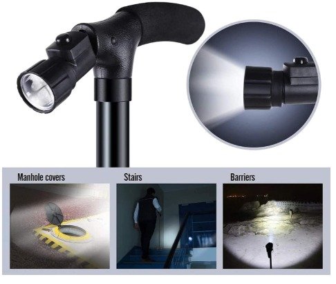 Bastón Plegable con luz LED - Imagen 3