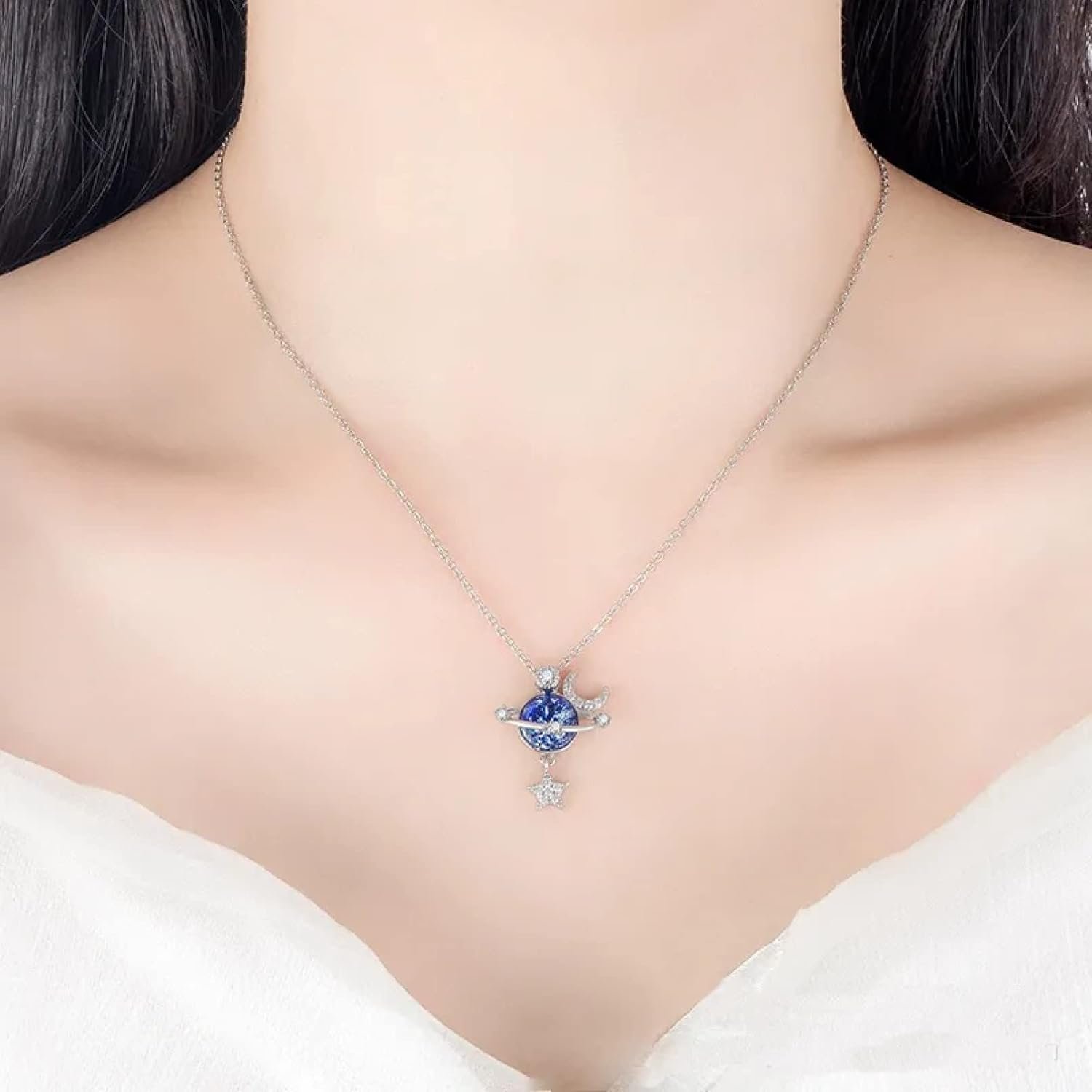 Collar de universo de estrella + caja de regalo - Imagen 2
