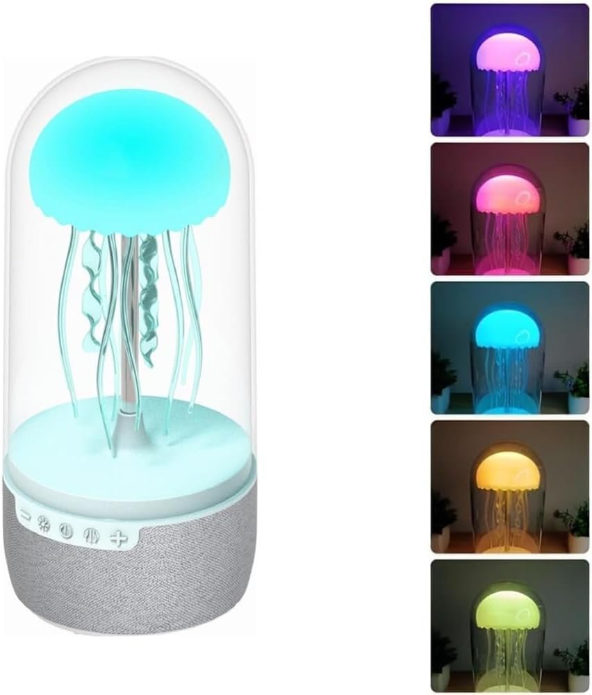 Altavoz Bluetooth 10 W con medusas LED, luces de colores y batería 1800 mAh