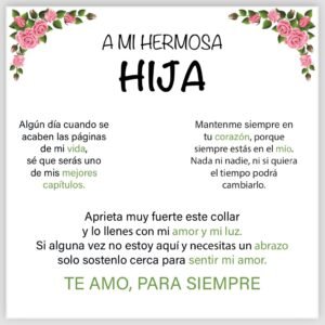 Dedicatoria A MI HERMOSA HIJA