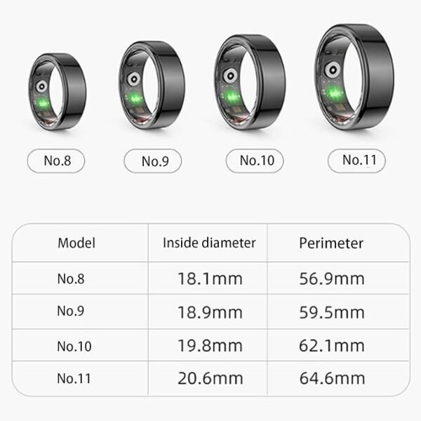 Anillo inteligente tipo Oura talla 9 - Imagen 2