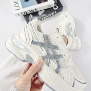 Botines mujer tipo asics filo plata 37