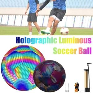 Balón de fútbol holográfico luminoso