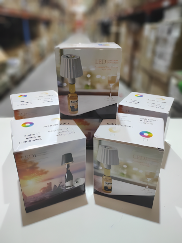 Lámpara de botella de vino recargable LED negro - Imagen 2