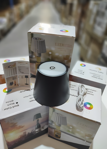Lámpara de botella de vino recargable LED negro - Imagen 3