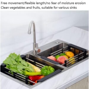 Estantería de Cocina retráctiles para fregadero