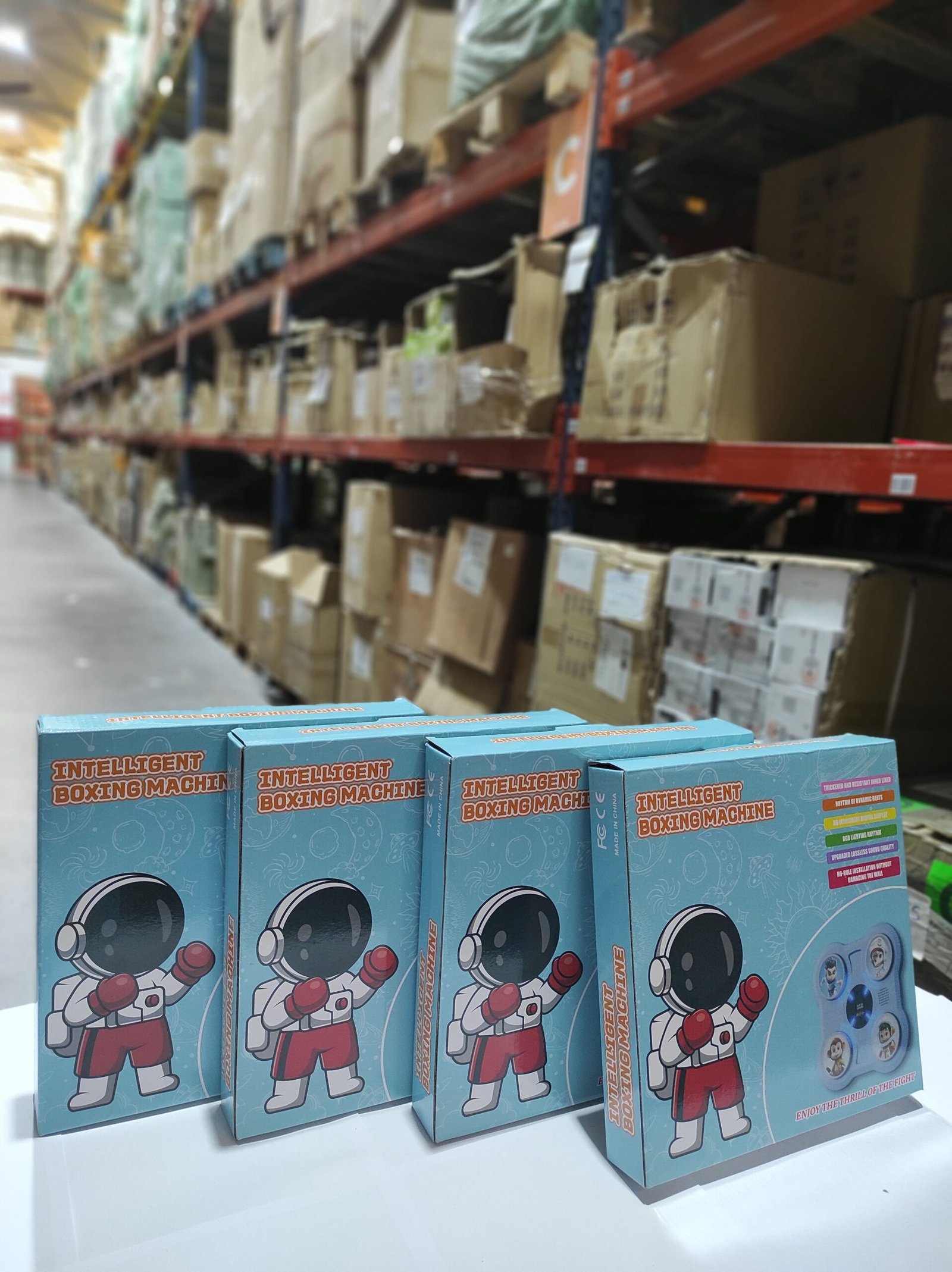 Máquina de boxeo inteligente infantil azul + guante rojo - Imagen 5