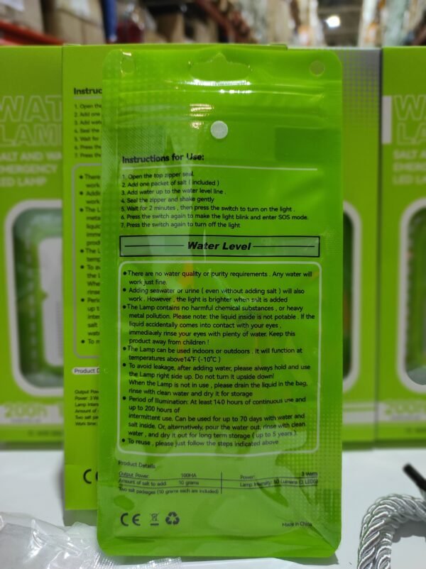 Lámpara LED portátil de agua salada - Imagen 11
