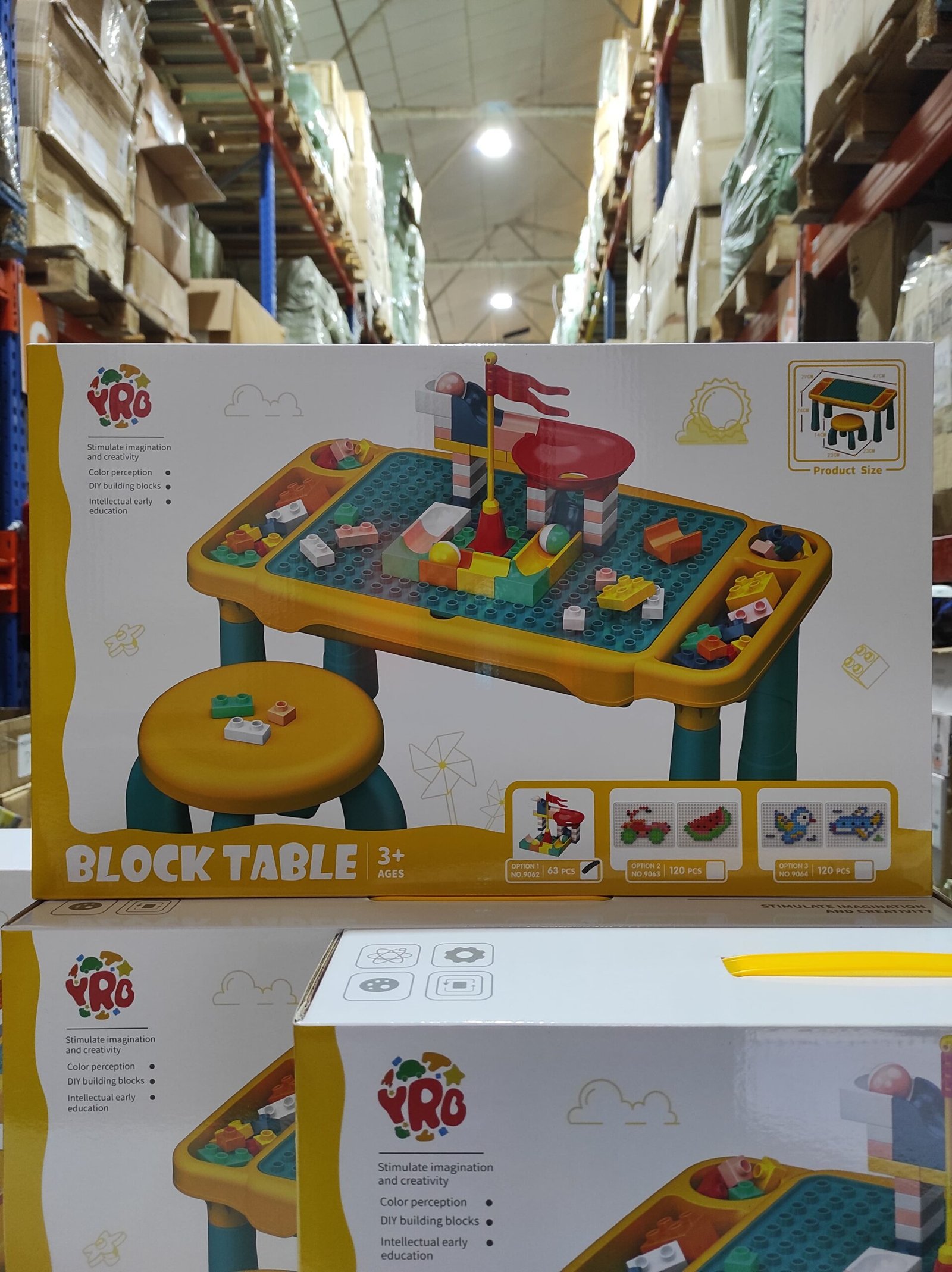 Juego de mesa y silla con bloques de construcion 63 pcs - Imagen 2