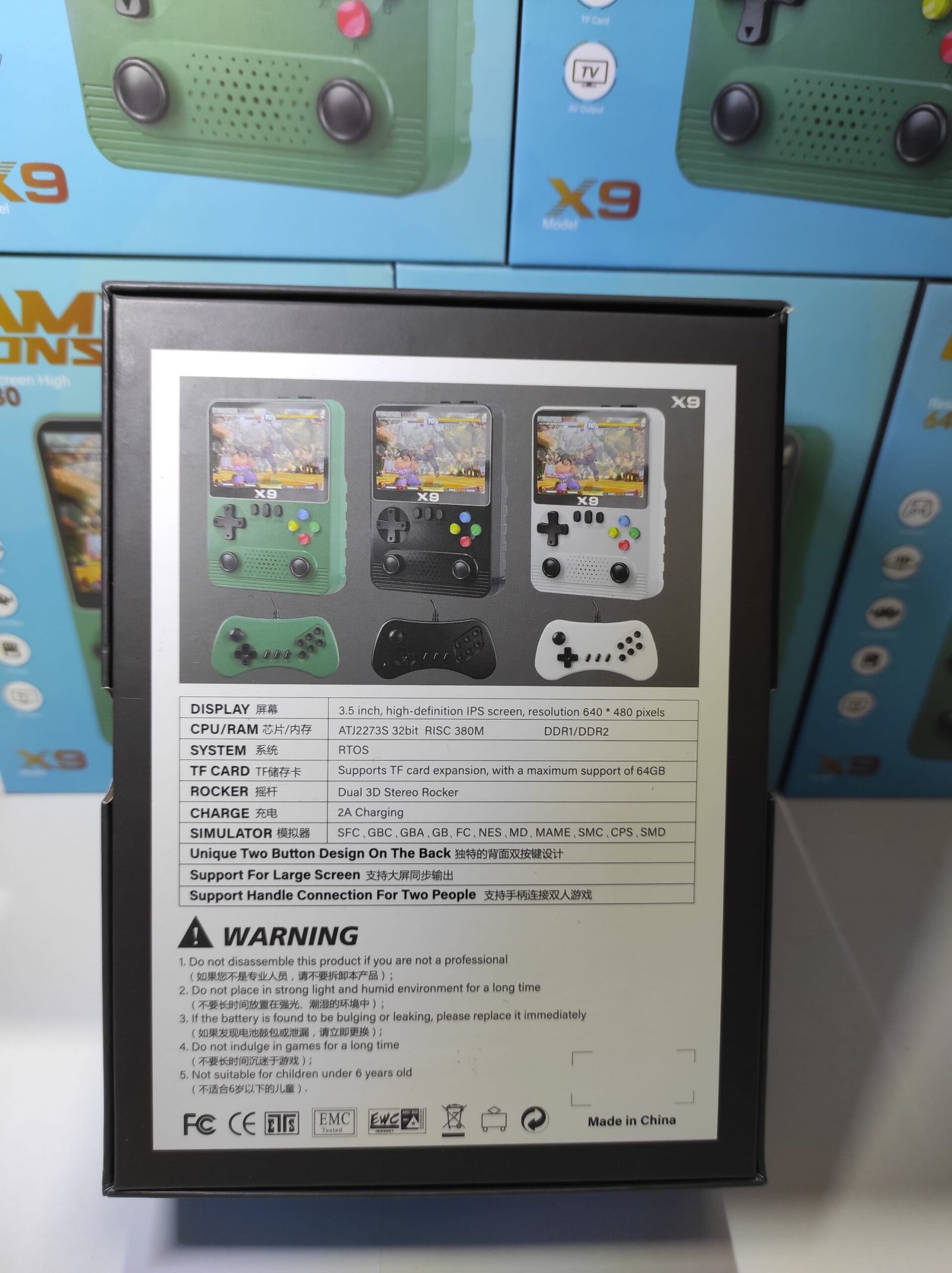 Consola de Juegos x9 con pantalla IPS de 3,5 Pulgadas - Imagen 5