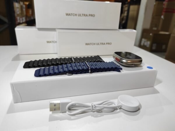 Smartwatch Ultra Pro con 2 correas ( negro + azul ) - Imagen 6