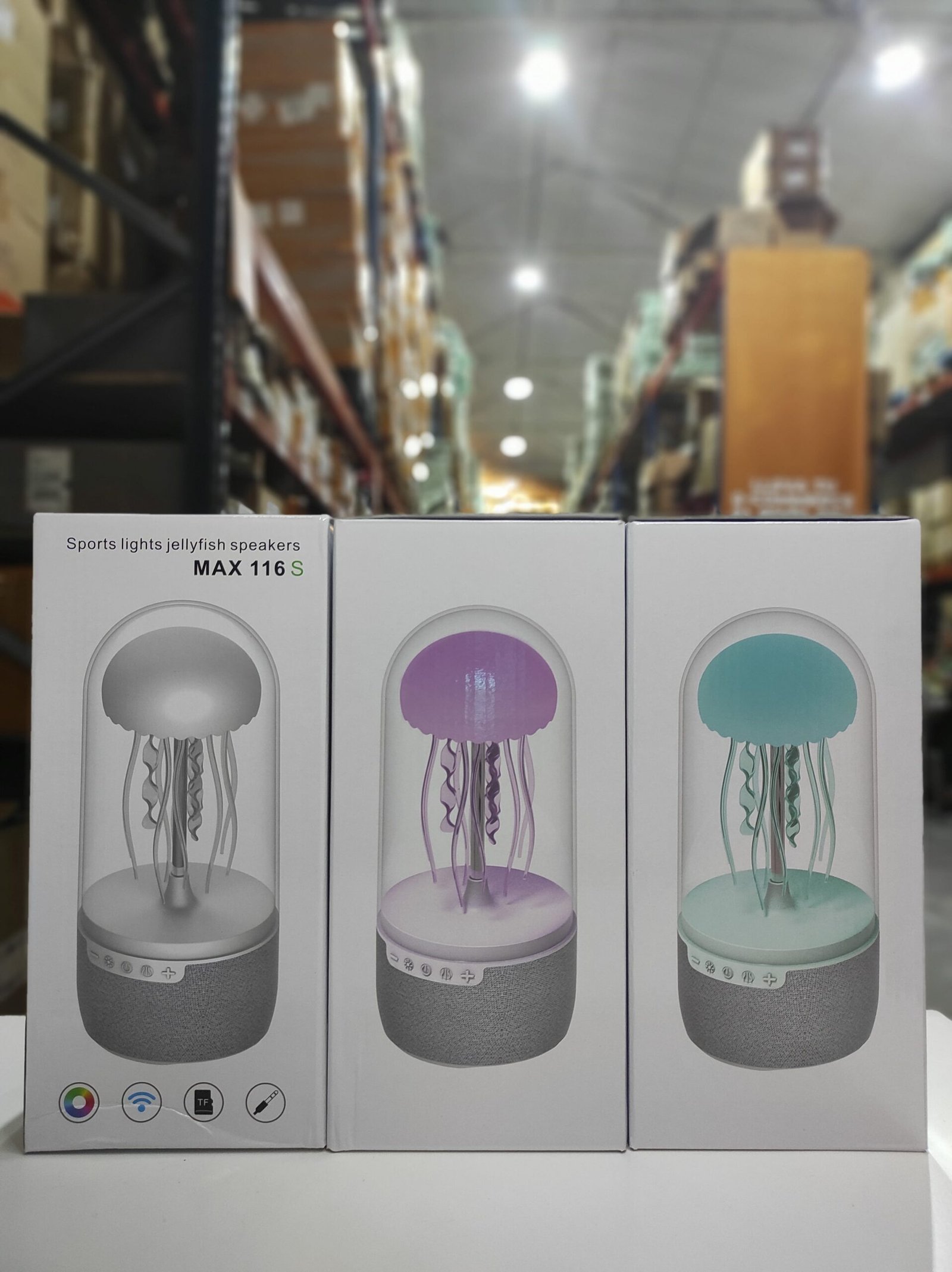 Altavoz Bluetooth 10 W con medusas LED y luces de colores – 1800 mAh - Imagen 3