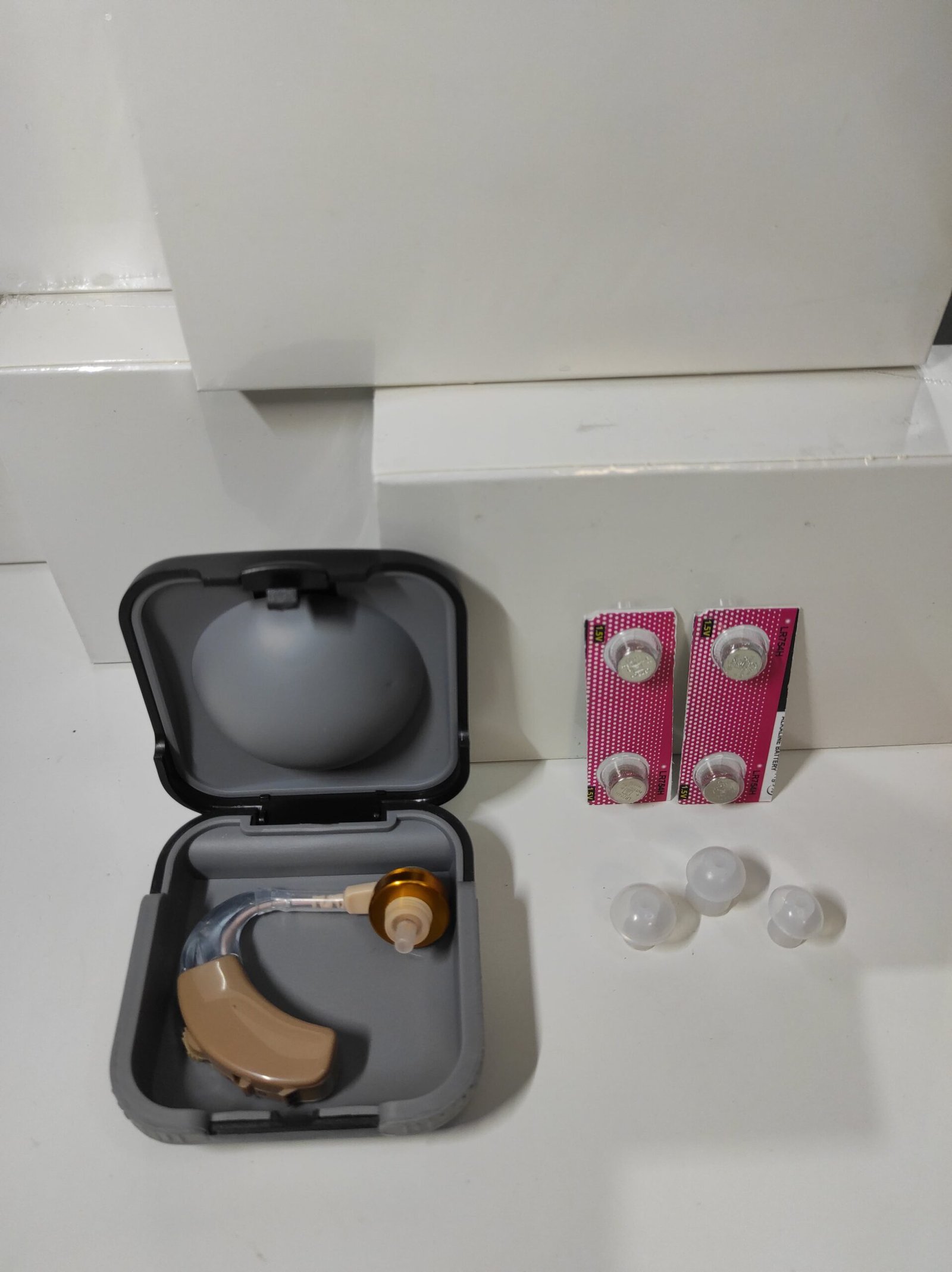 Amplificador personal de sonido retroauricular con 4 modos – beige - Imagen 5