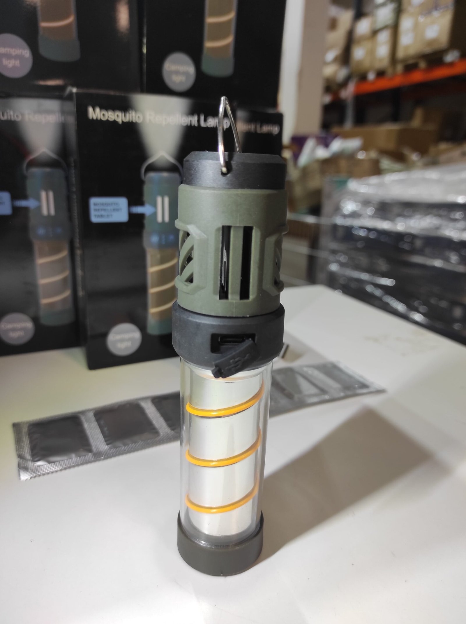 Lámpara antimosquitos 3 en 1 recargable USB-C 3000 mAh – 5 modos - Imagen 2