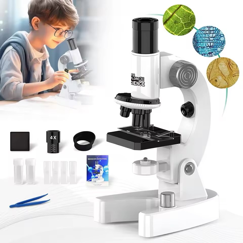 Microscopio digital infantil para explorar y observar detalles