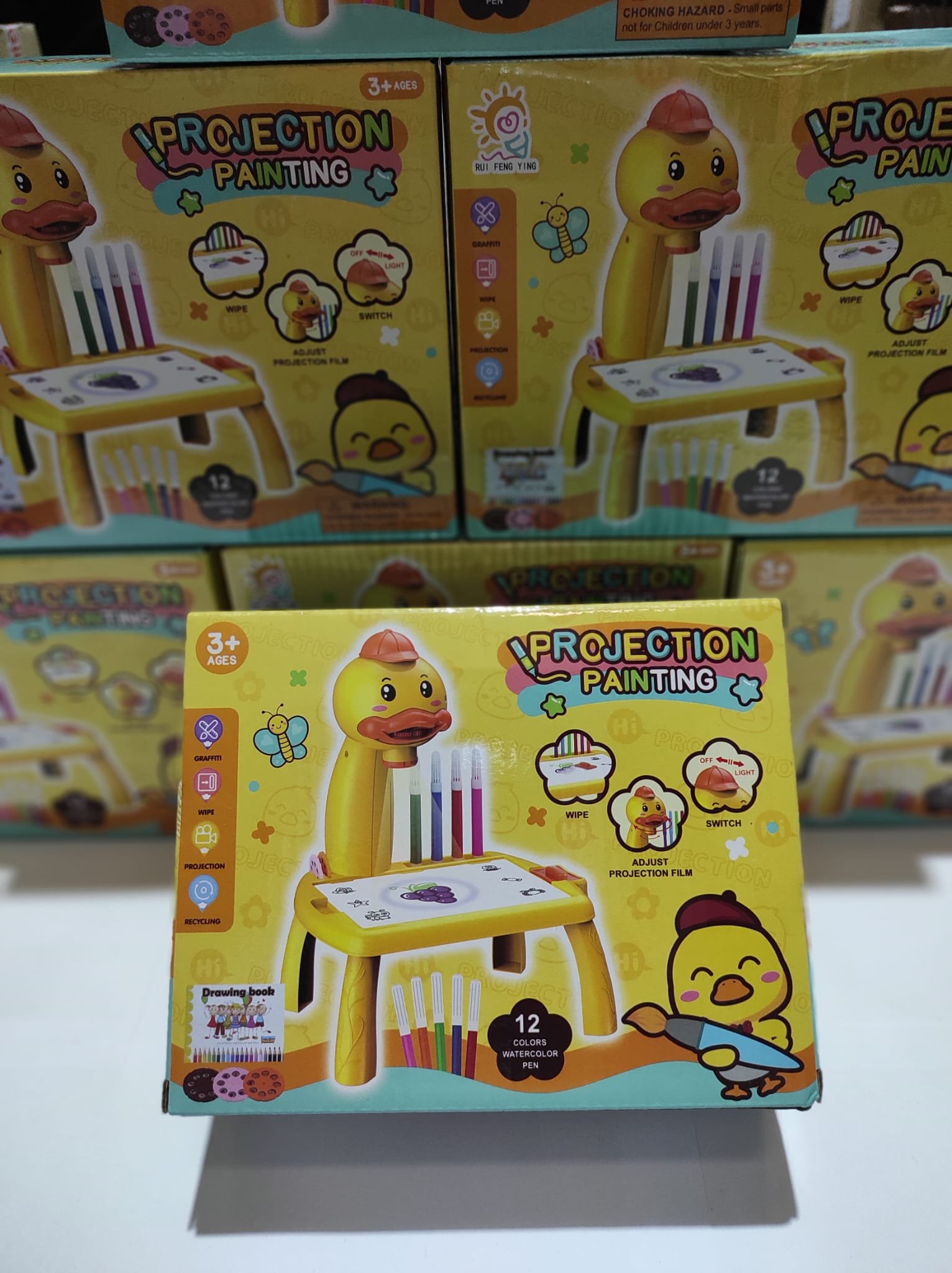 Mini escritorio de aprendizaje para niños pato-amarillo - Imagen 4
