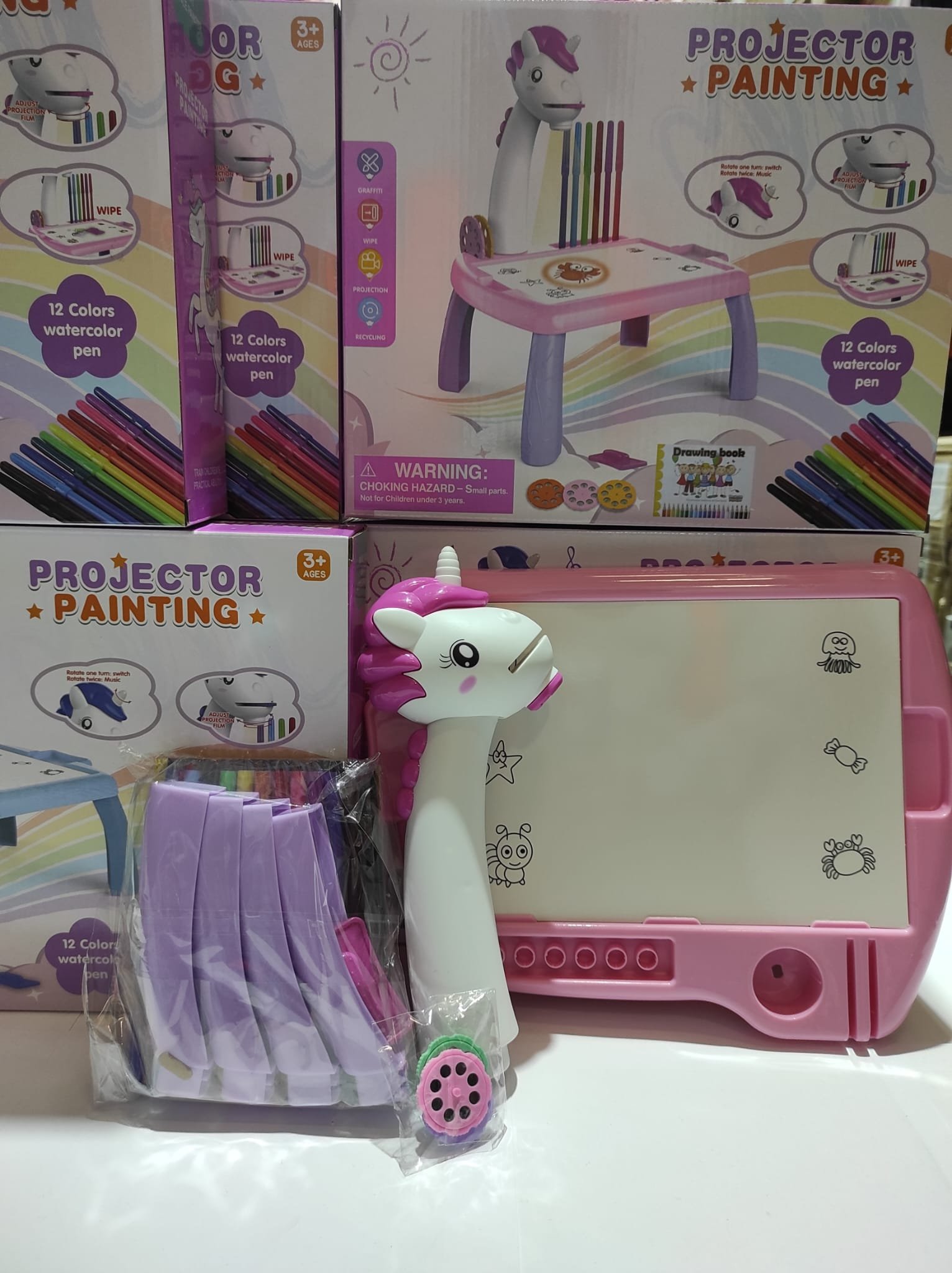 Escritorio de Aprendizaje Infantil Unicornio Rosa - Imagen 4