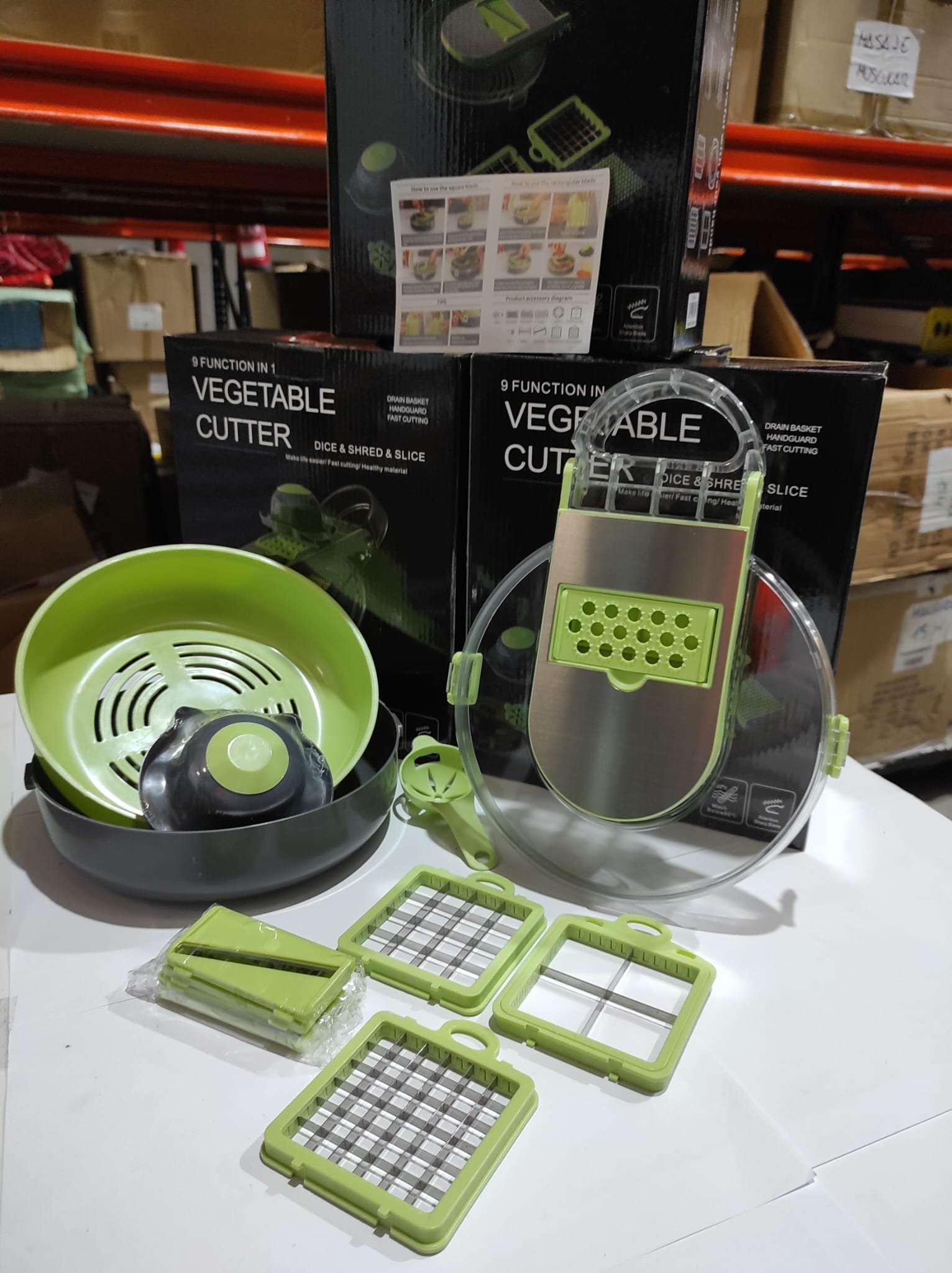 Juego de picador de verduras de mano 9 en 1 - Imagen 5