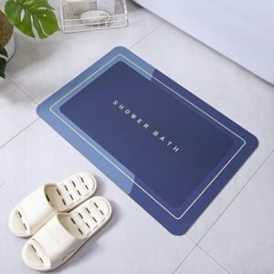 Alfombra de baño absorbente 40 x 60 cm con base antideslizante – 3 colores