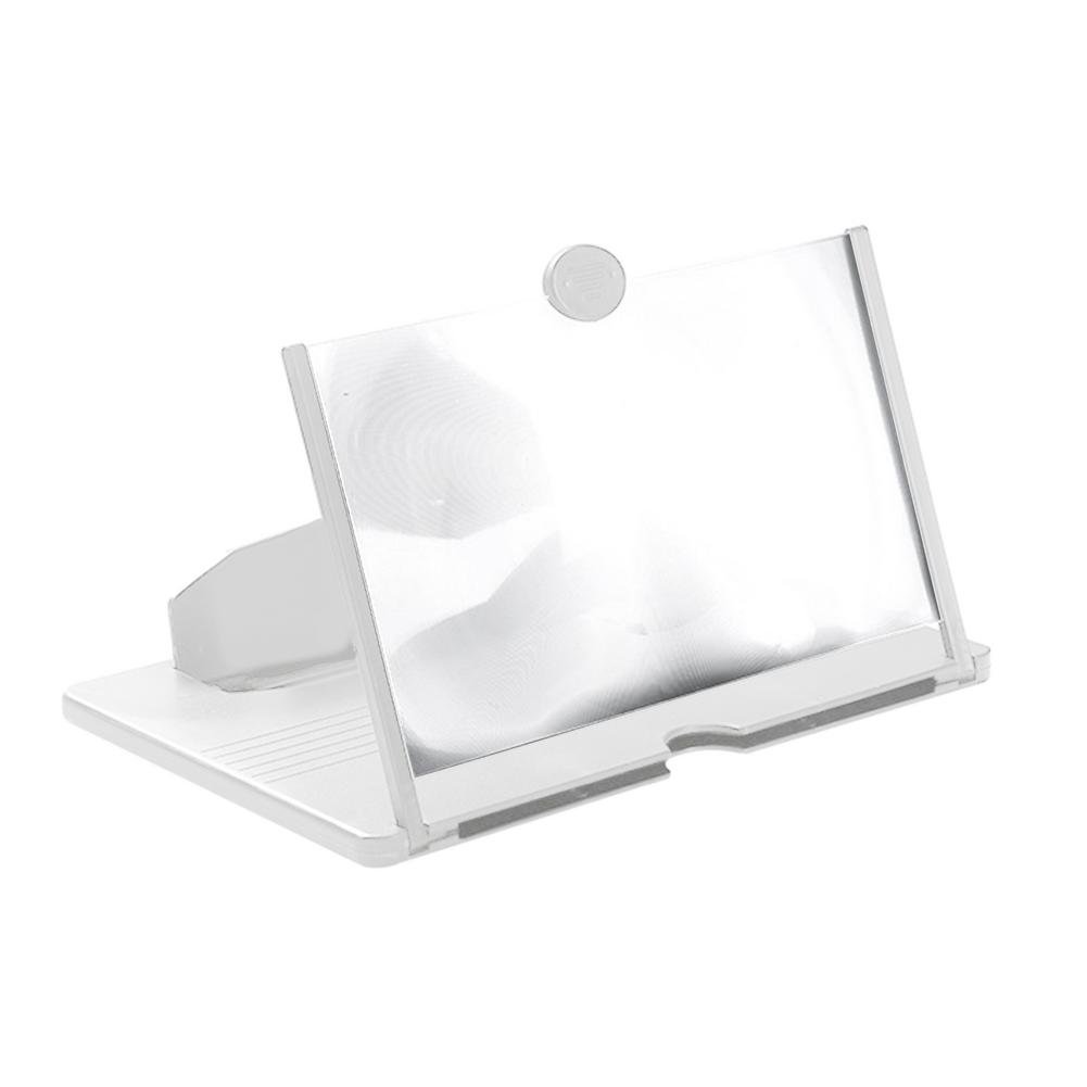 Amplificador de pantalla 12 pulgadas para móvil blanco