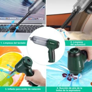 Aspirador portátil para coche 3 en 1