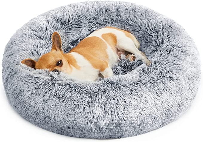 Cama Perro Grande Gris Claro 90 cm