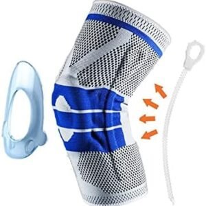 Rodillera deportiva de tejido 3D con almohadilla