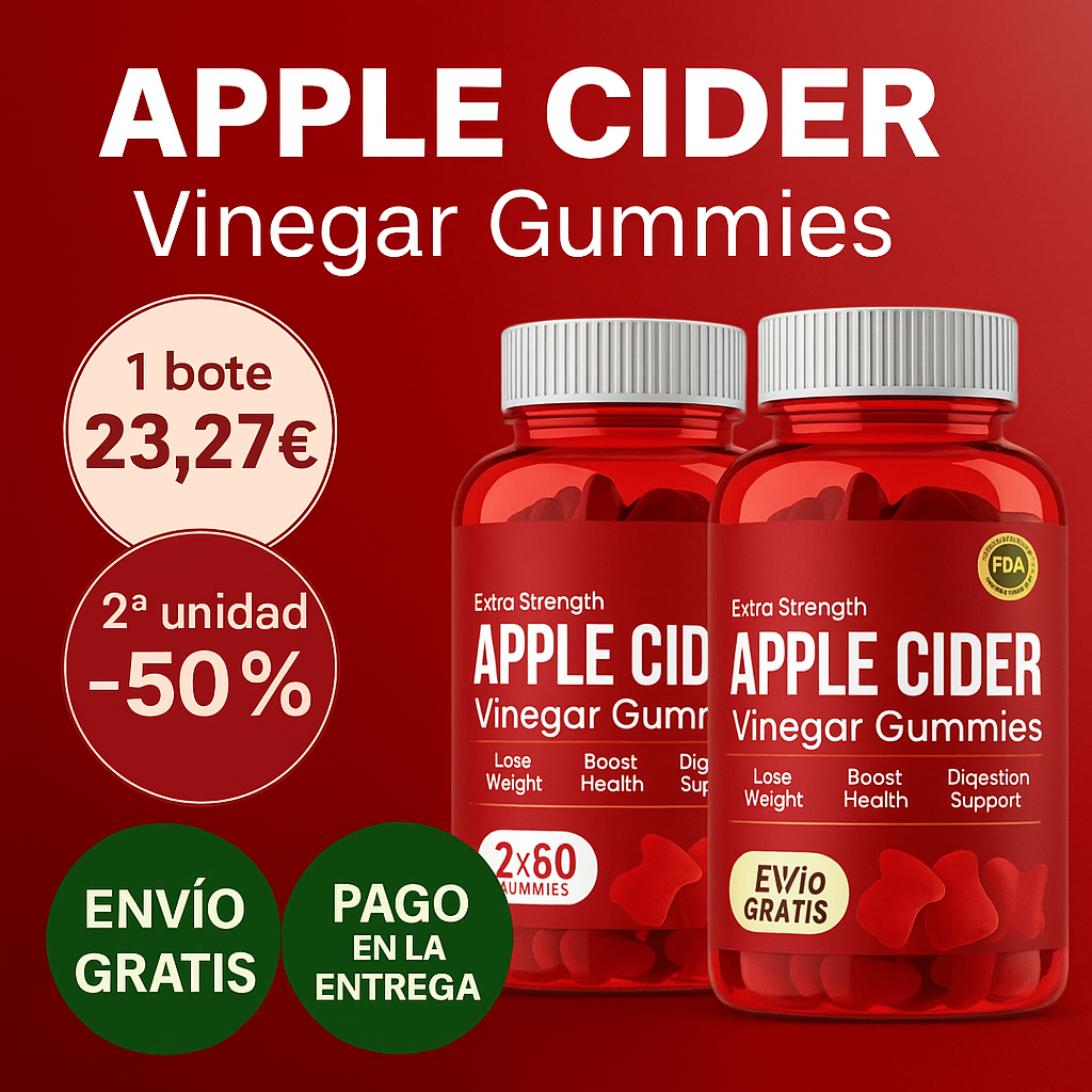 Gominolas de vinagre de manzana Apple Cider