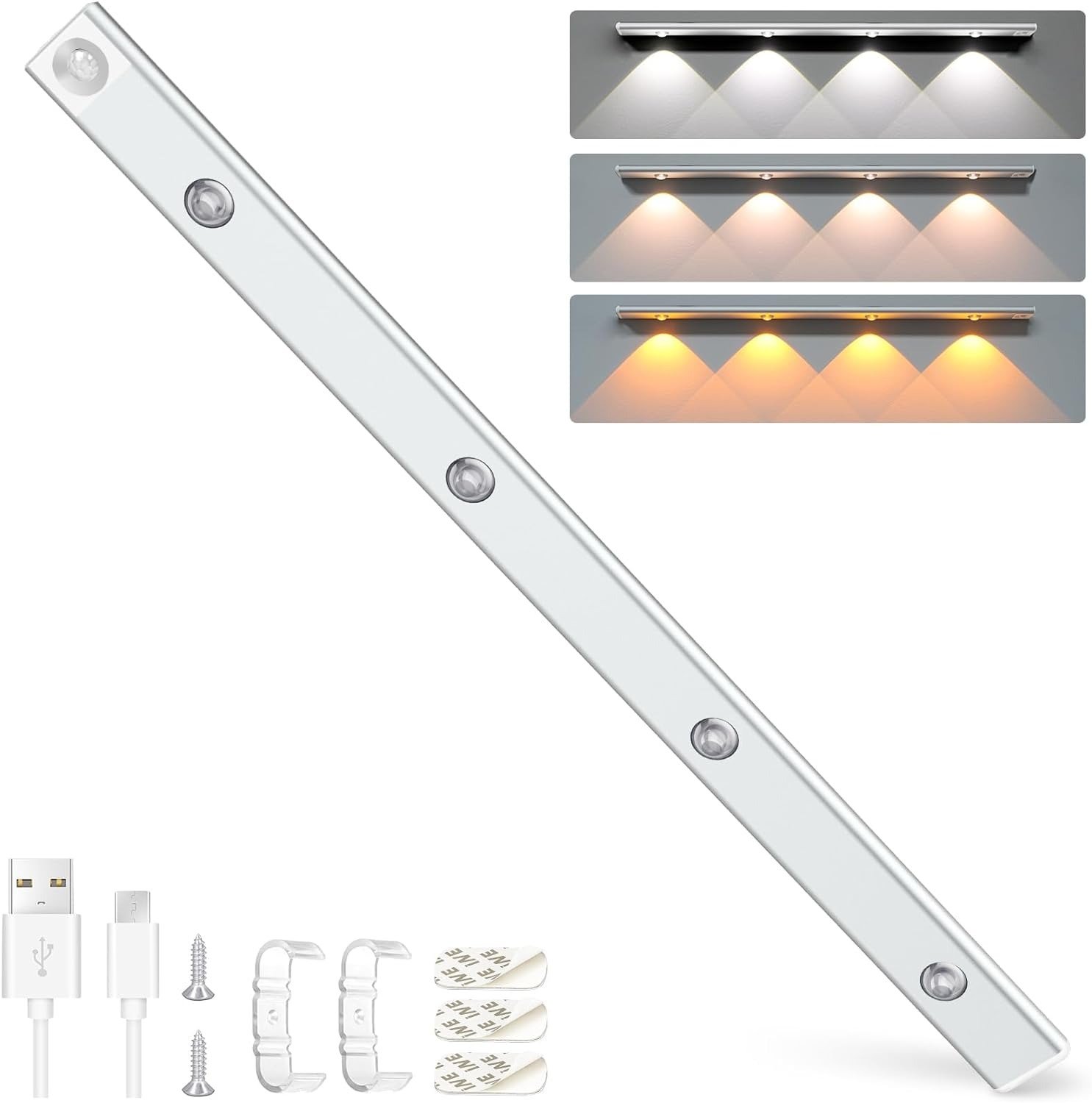 Luz LED recargable de 60 cm con sensor de movimiento - detalle 4