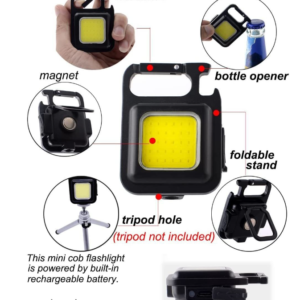 Mini linterna llavero COB LED recargable