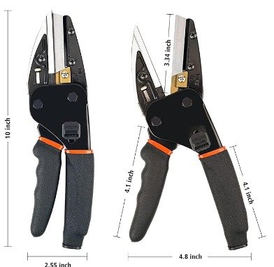 Tijeras multiusos de acero inoxidable con cierre de seguridad