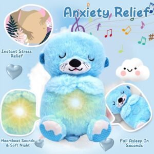 Peluche interactivo nutria azul con movimiento y sonidos