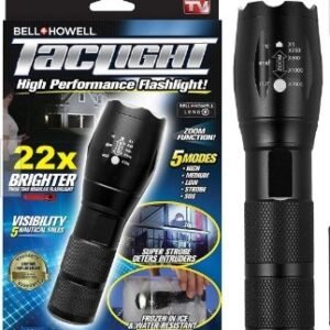 Linterna LED X22 con zoom y 5 modos de iluminación