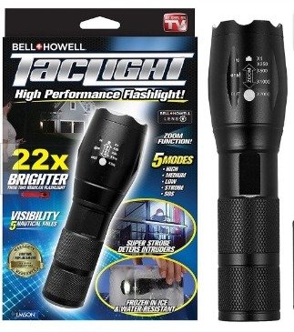 Linterna LED X22 con zoom y 5 modos de iluminación