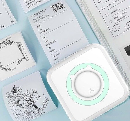 Impresora térmica compacta para etiquetas y notas
