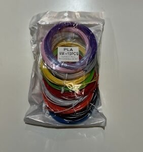 Pack de 10 filamentos PLA 1,75 mm para impresión 3D – varios colores