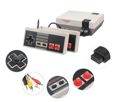Consola retro de sobremesa para 2 jugadores con 620 juegos integrados - detalle 2