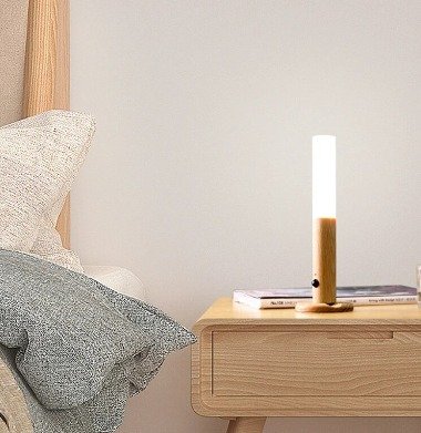 Luz LED con sensor de movimiento – acabado roble oscuro - detalle 4