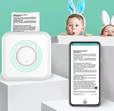 Papel adhesivo para mini impresora térmica Bluetooth