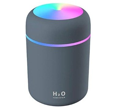 Mini humidificador USB 300 ml con luz LED – negro - detalle 2